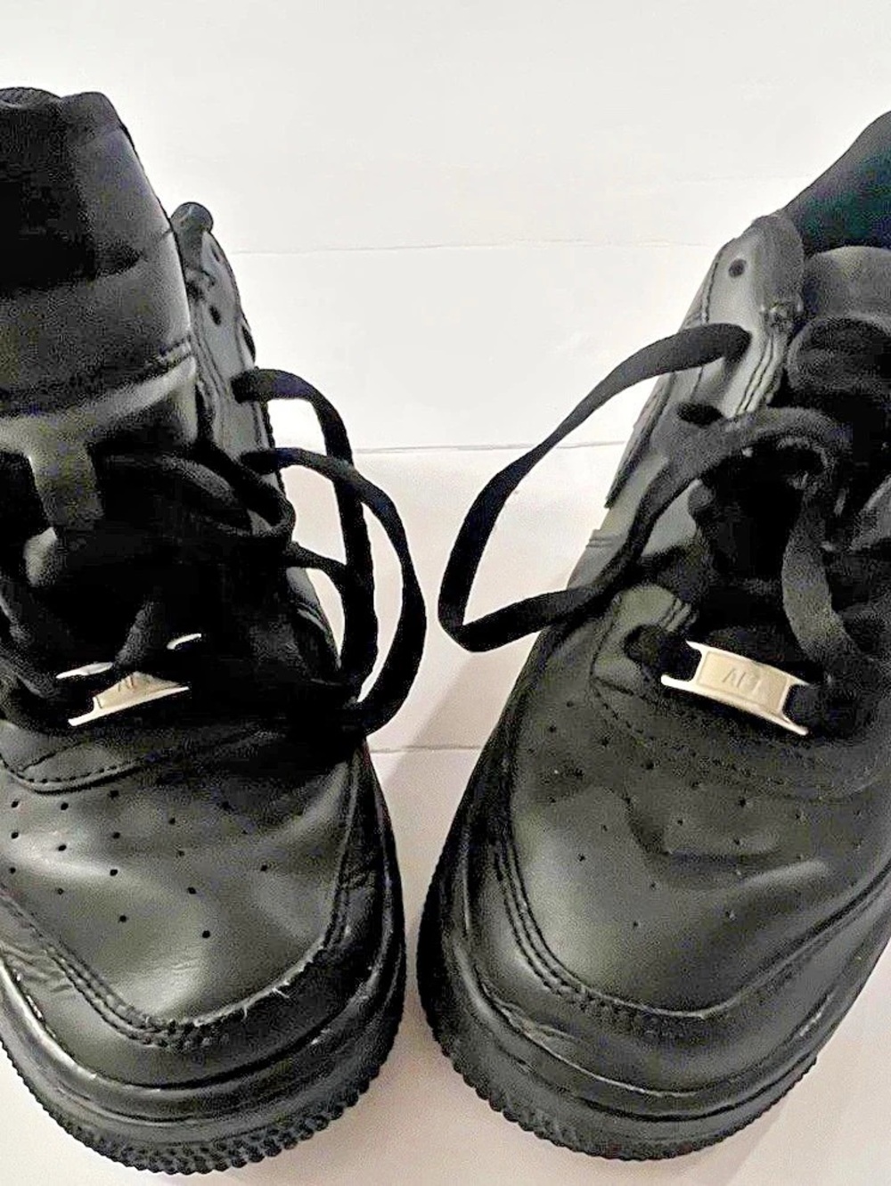 Nike Air Force 1 Black Sneakers US 7Y